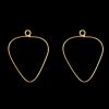 Gold Heart Pendant Blank Frame