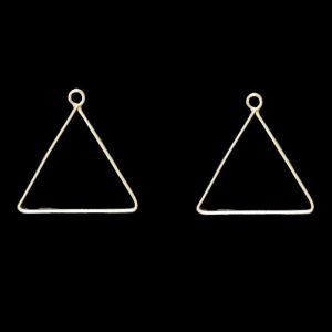 Silver Triangle Pendant Blank Frame