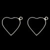 Silver Heart Pendant Blank Frame