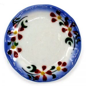 Miniature Ceramic Flower Design Plate