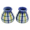 Miniature Ceramic Checked Flower Pot 2