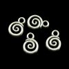 Silver Swirls Charm