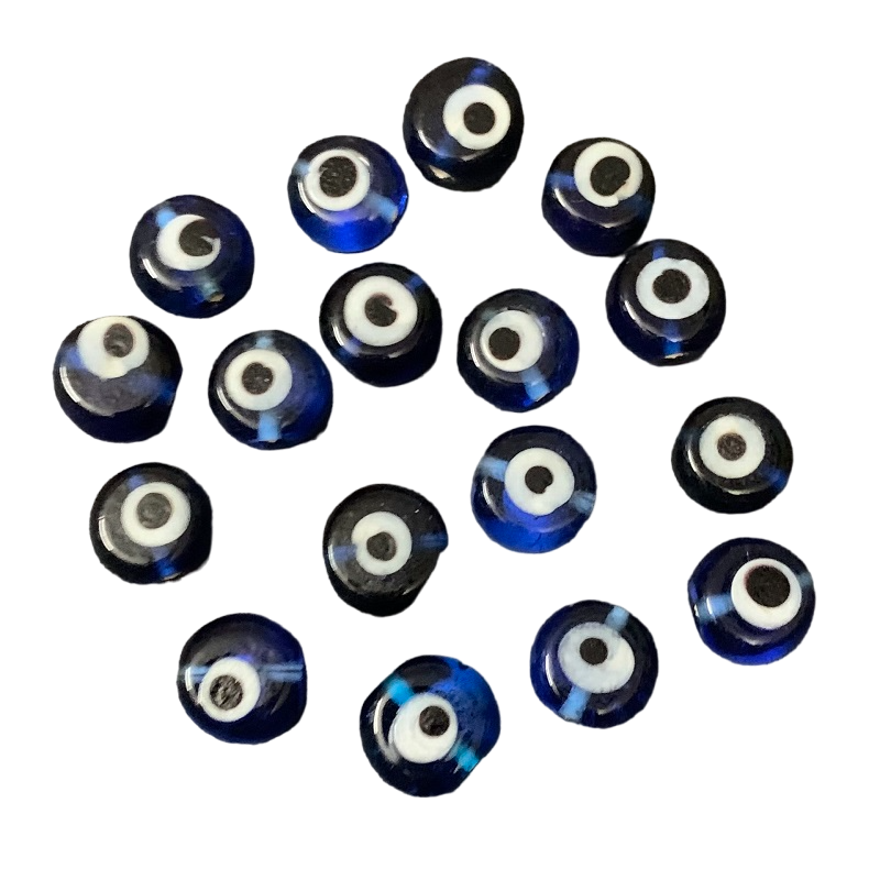 Evil Eye Glass Beads - Blue