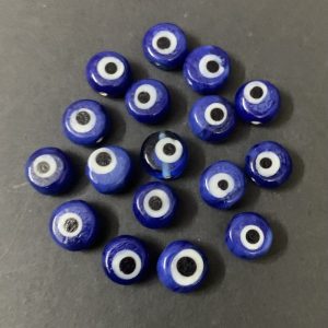 Evil Eye Glass Beads - Royal Blue