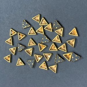 Triangle Kundan Stones – Gold