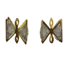 Gold Triangle Pattern with Stone Pendant