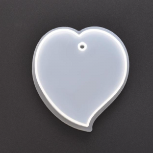 Silicone Mould -  Heart Key Chain