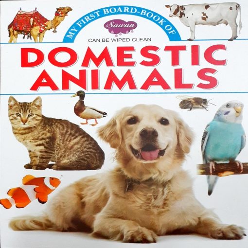 My First Board Book Of Domestic Animals by Manoj Publication