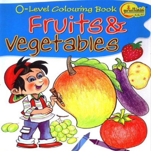 O Level Colouring Book Fruits & Vegetables by Manoj Publication