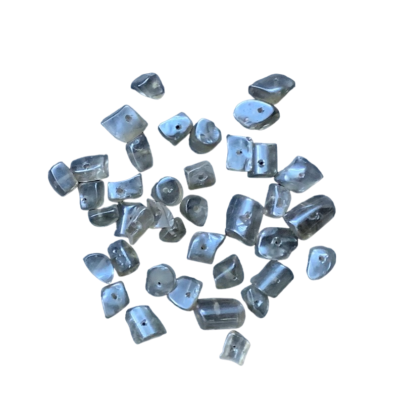 Glass Uncut Beads - Ash