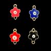 Evil Eye Flower Enamel Charm