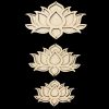 MDF Lotus Hanging Set