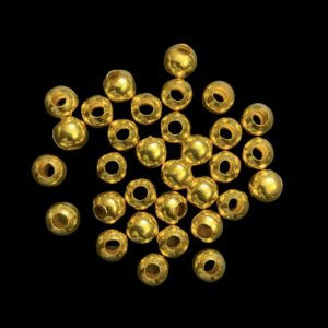 Acrylic Gold Round Beads