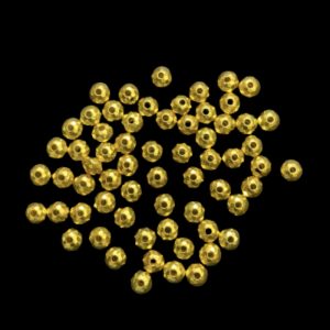 Acrylic Gold Round  Beads