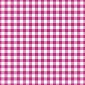 Pink With White Small Gingham Decoupage Napkin