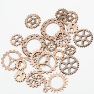 Gears Metal Embellishment - Copper