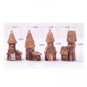 Miniature Raw Wood Houses