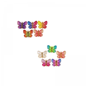 Resin Embellishment Mixed Colour Butterfly