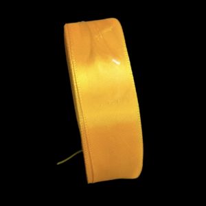Dark Yellow Satin Ribbon 25 mm