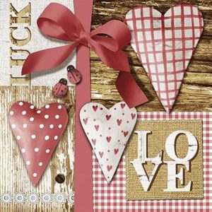 Luck And Love Decoupage Napkin