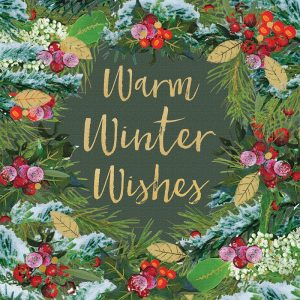 Warm Winter Wishes Decoupage Napkin