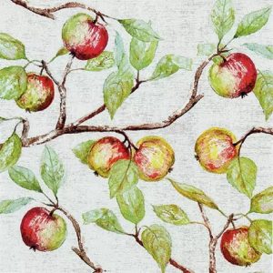 Apple On Branch Decoupage Napkin