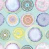 Mixed Watercolour Circles Decoupage Napkin