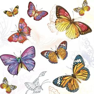 Butterfly Wallpaper Decoupage Napkin