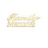 MDF Family Memories Words Embellishment