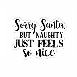 Crafters Companion - Sorry Santa Christmas Clear Acrylic Stamps