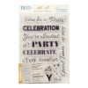 Couture Creations - Celebrations Sentiment Stamp