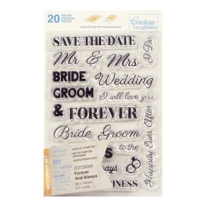 Couture Creations - Forever And Always Sentiment Stamp