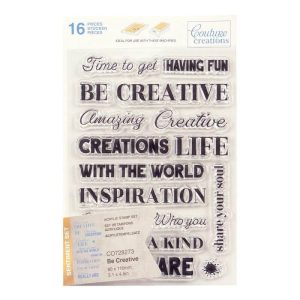 Couture Creations - Be Creative Sentiment Stamp