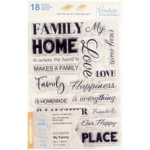 Couture Creations - My Family Sentiment Stamp