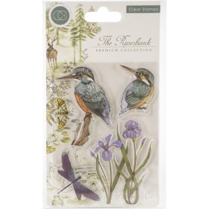Craft Consortium A5 Clear Stamps - Kingfisher Riverbank Stamp