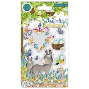 Craft Consortium A5 Clear Stamps - Bluebells And Buttercups Donkey