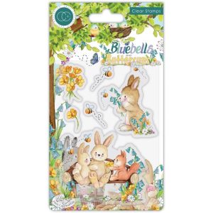 Craft Consortium A5 Clear Stamps - Bluebells And Buttercups Bench