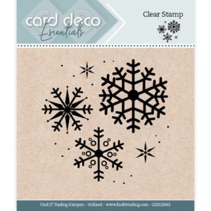 Find It Trading Card Deco Essentials Clear Stamp - Snowflake