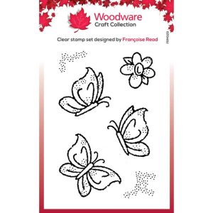 Creative Expressions Clear Stamp - Woodware Craft Collection Little Butterflies