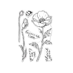 Hero Arts Clear Stamps - Florals Poppy