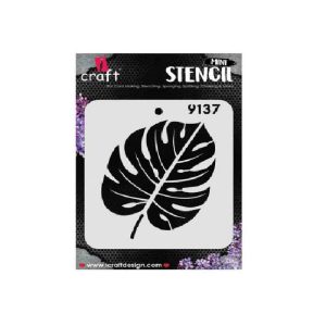 iCraft 4 x 4 Mini Stencil - Palm Leaf