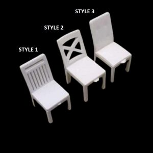Miniature - White Design Chairs