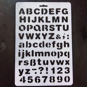 A4 Stencil - Alphabets Big & Small Letters And Numbers