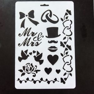 A4 Stencil – MR And MRS