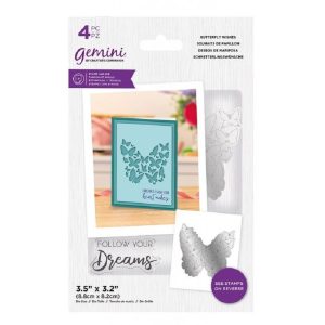 Crafters Companion Gemini Stamp And Die - Butterfly Wishes