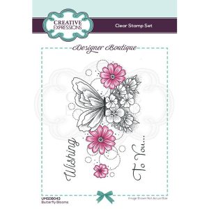 Creative Expressions Clear Stamp - Butterfly Blooms