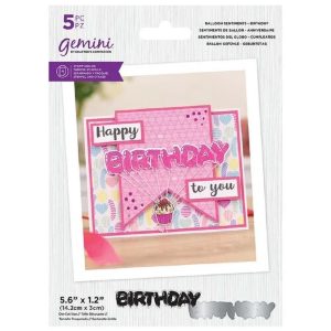 Crafters Companion Gemini Stamp And Die - Happy Birthday To You