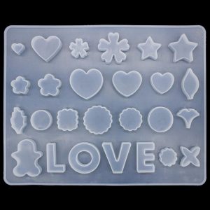 Silicon Mould - Love Heart Flower
