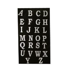 Acrylic Cutout Alphabets - Silver