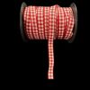 Gingham Ribbons 6 mm - Red
